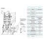 Насос канализационный CNP 100WQ80-15-7.5AC(I) 7,5кВт 3х380В чугунный с автоматической трубной муфтой DN 100 кабель 9м 40гр.